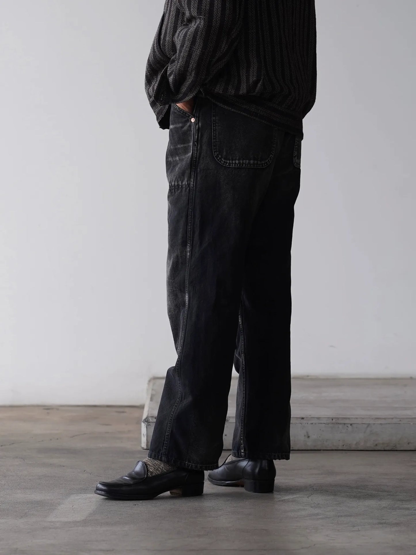 HERILL | Duck Painterpants Black