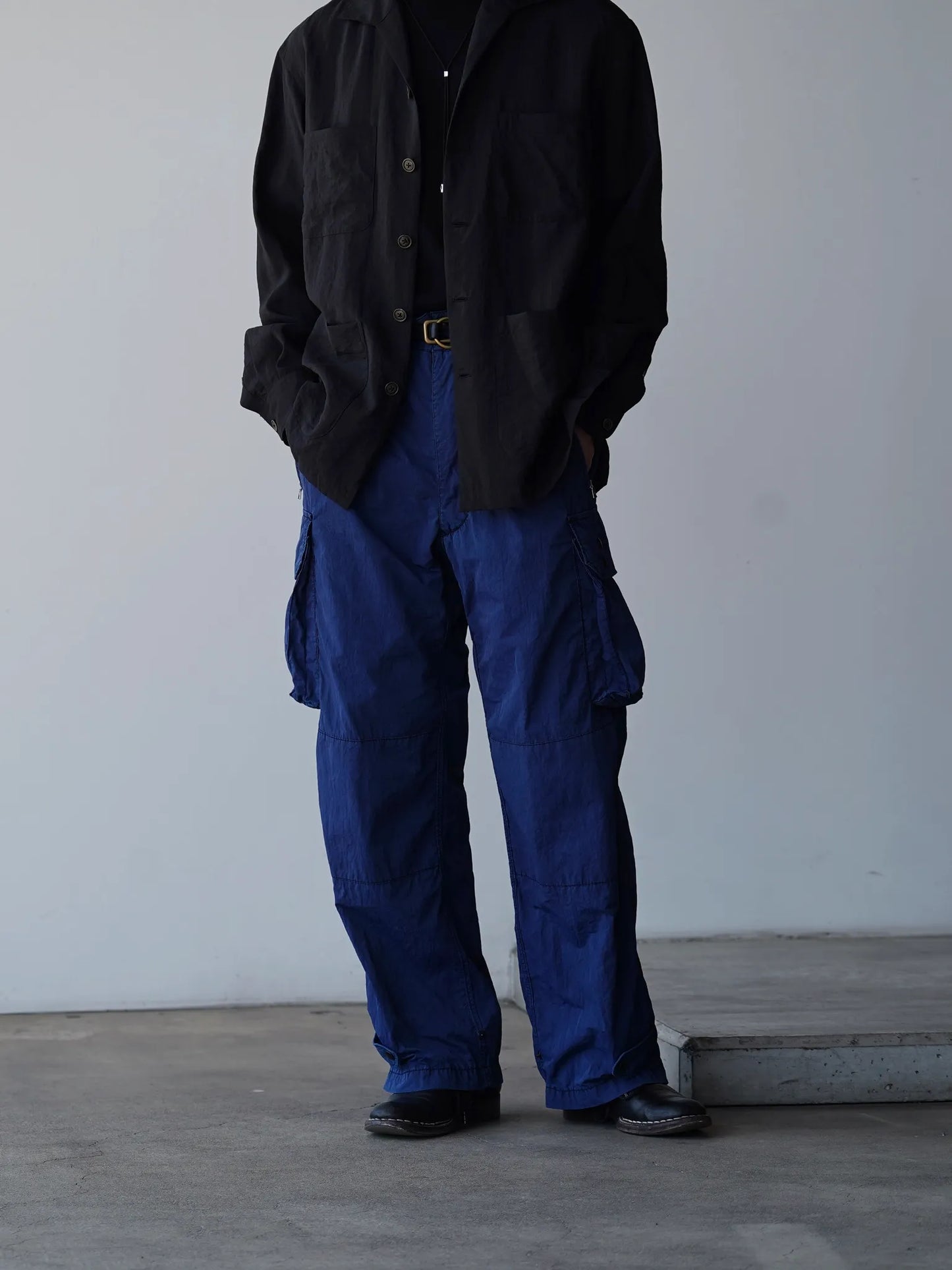 THE NULABEL | GARMENT DYED CARGO TRS NATURAL INDIGO
