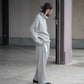 nonnotte | Elastic In-Tuck Wide Tapered Trousers Toasted Oatmeal
