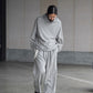 nonnotte | Elastic In-Tuck Wide Tapered Trousers Toasted Oatmeal