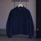 SARTO | [METIS GOAT SUEDE LEATHER] LEATHER JACKET INK NAVY