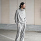 nonnotte | Elastic In-Tuck Wide Tapered Trousers Toasted Oatmeal