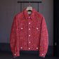 SARTO | [HOME SPUN] TRUCKER JACKET SCARLET