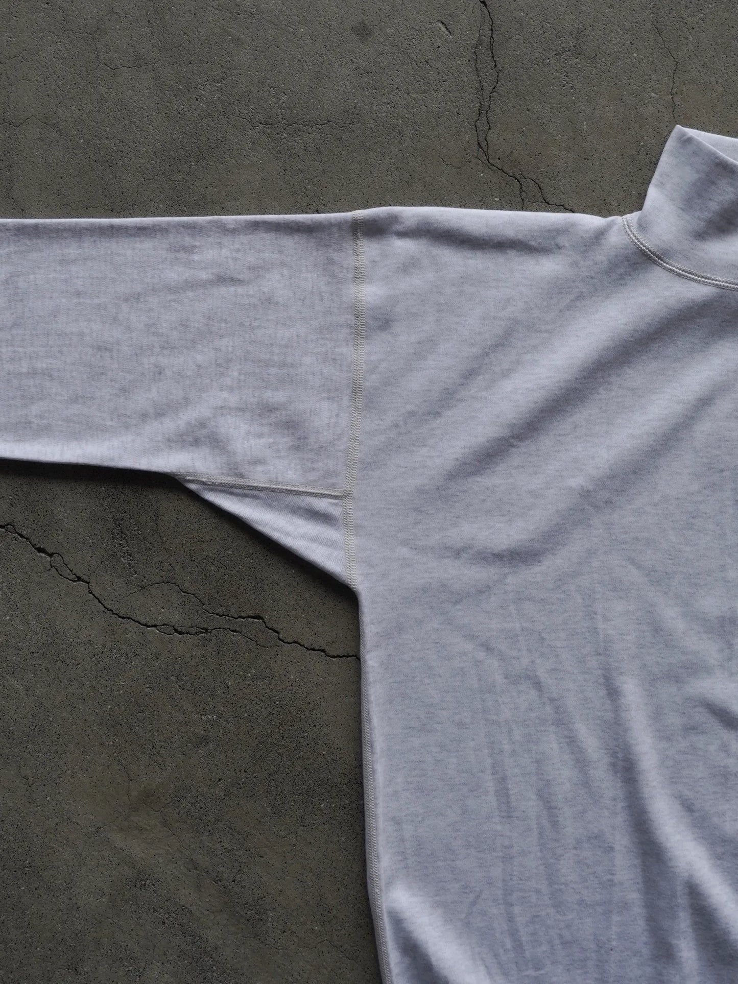 OLDE HOMESTEADER | INTERLOCK MIL MOCKNECK L/S WHITE HEATHER
