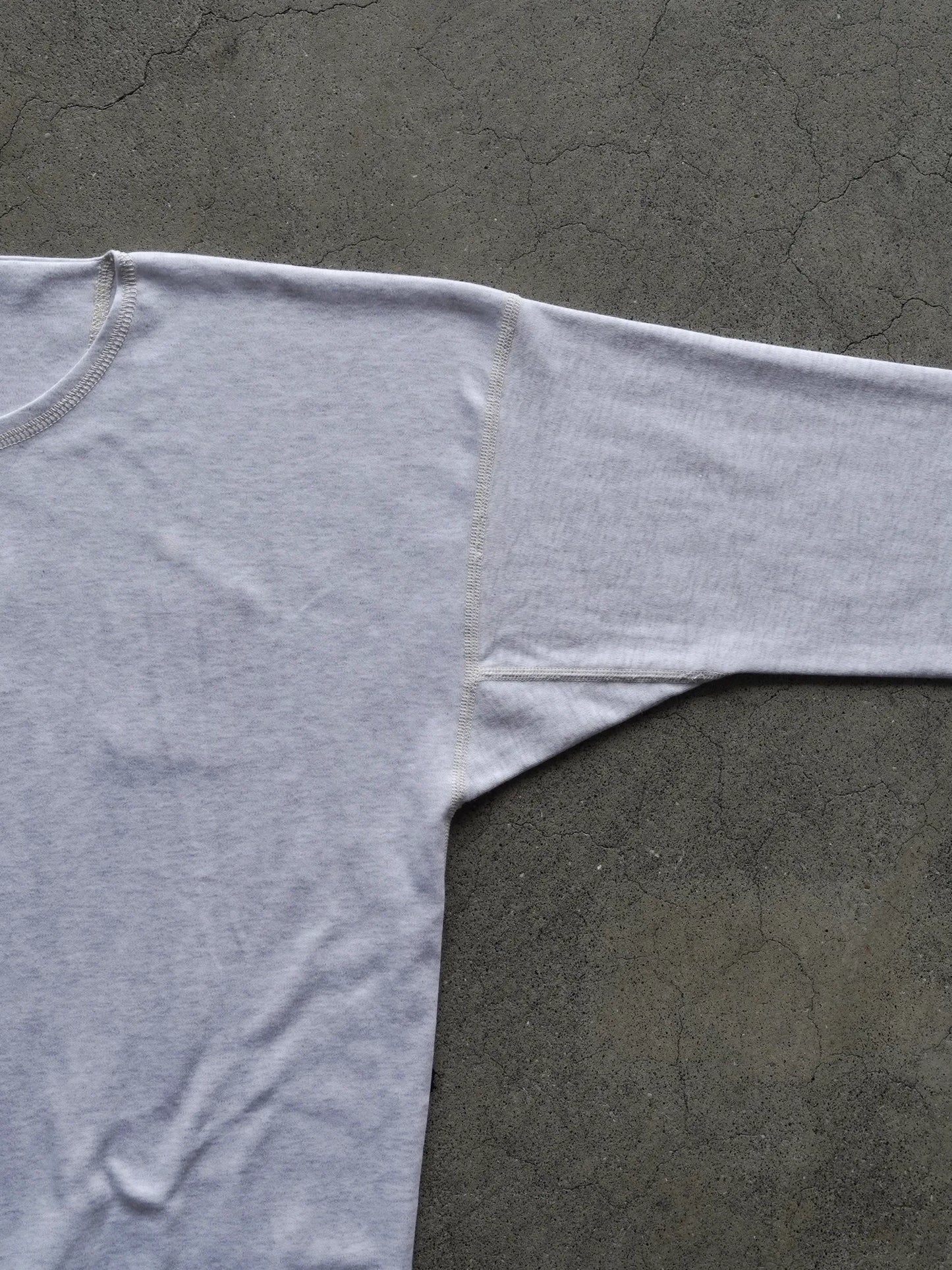 OLDE HOMESTEADER | INTERLOCK CREWNECK L/S WHITE HEATHER