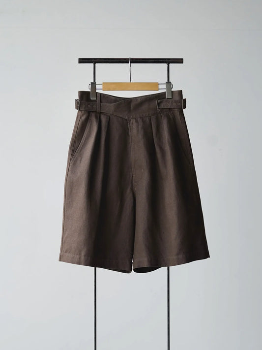 Nomàt | Gurkha Short PT / Herringbone Brown