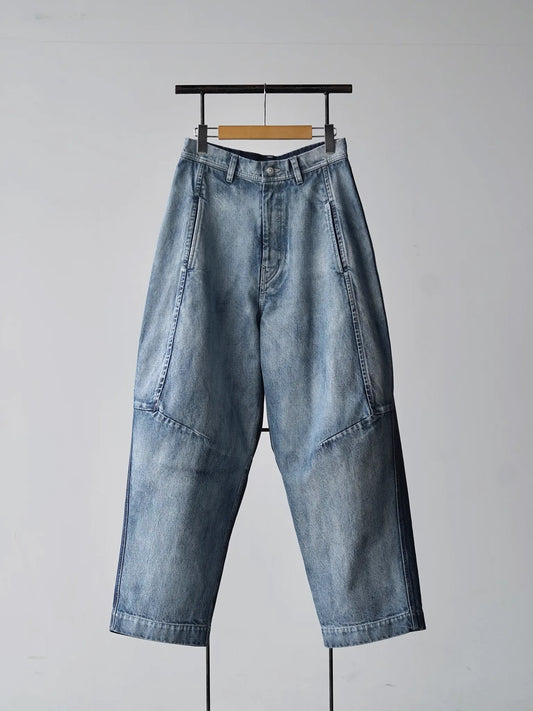 Nomàt | Two-tone Denim Curved PT Sax Blue