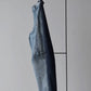Nomàt | Two-tone Denim Curved Pants Sax Blue