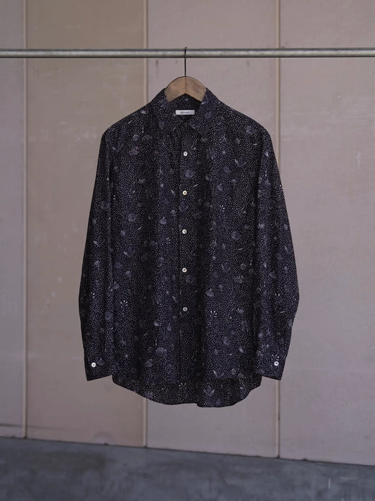 calmlence | REGULAR COLLAR SHIRT BLKPT