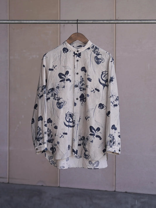 calmlence | BAND COLLAR PULLOVER SHIRT LGRYPT