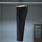 IRENISA | NO-TUCK SLIM TROUSERS BLACK
