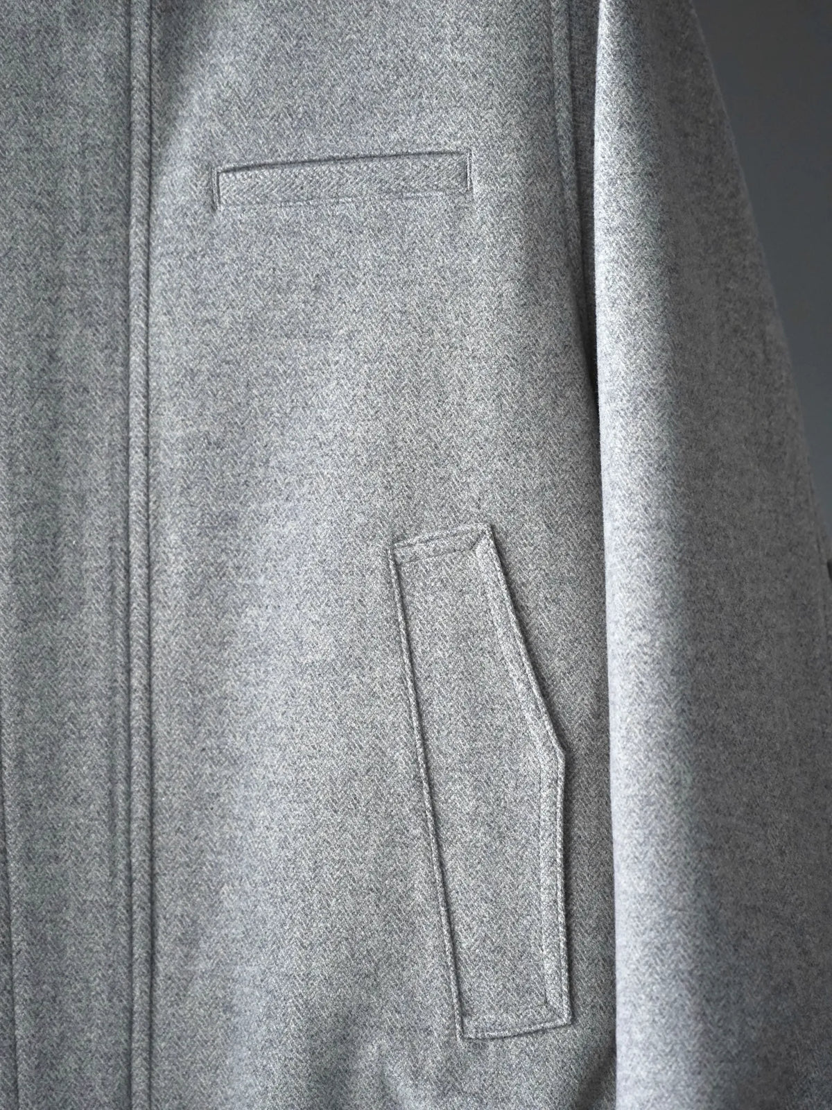 IRENISA | FRY-FRONT ZIP-UP BLOUSON GRAYGE