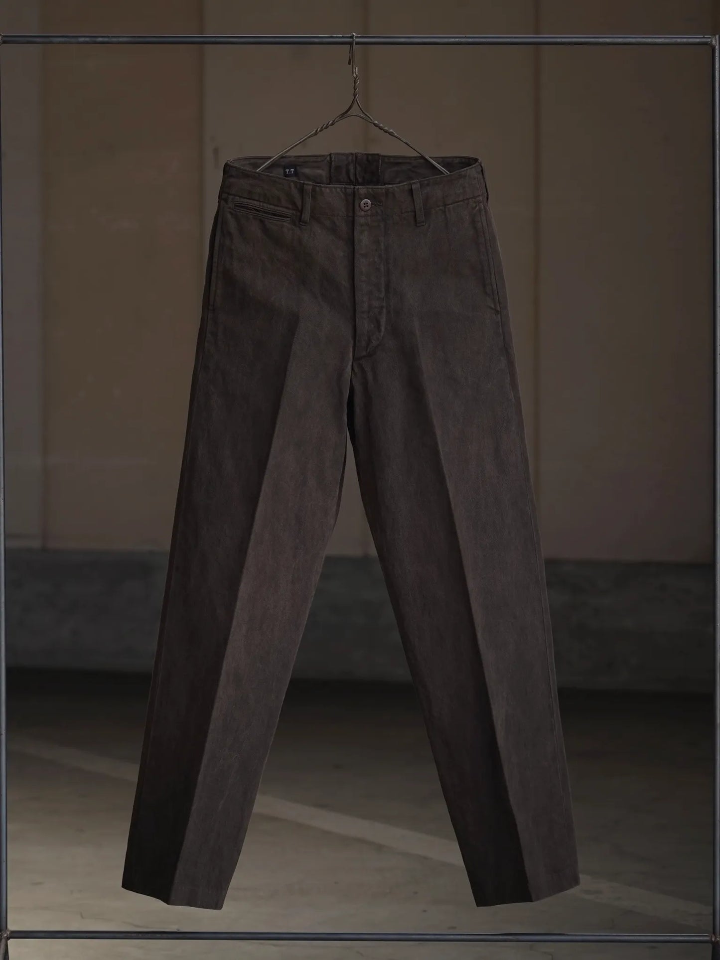 T.T | LOT.221 FIELD TROUSERS Mud Dyed Brown