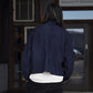 SARTO | [METIS GOAT SUEDE LEATHER] LEATHER JACKET INK NAVY
