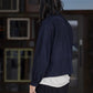 SARTO | [METIS GOAT SUEDE LEATHER] LEATHER JACKET INK NAVY