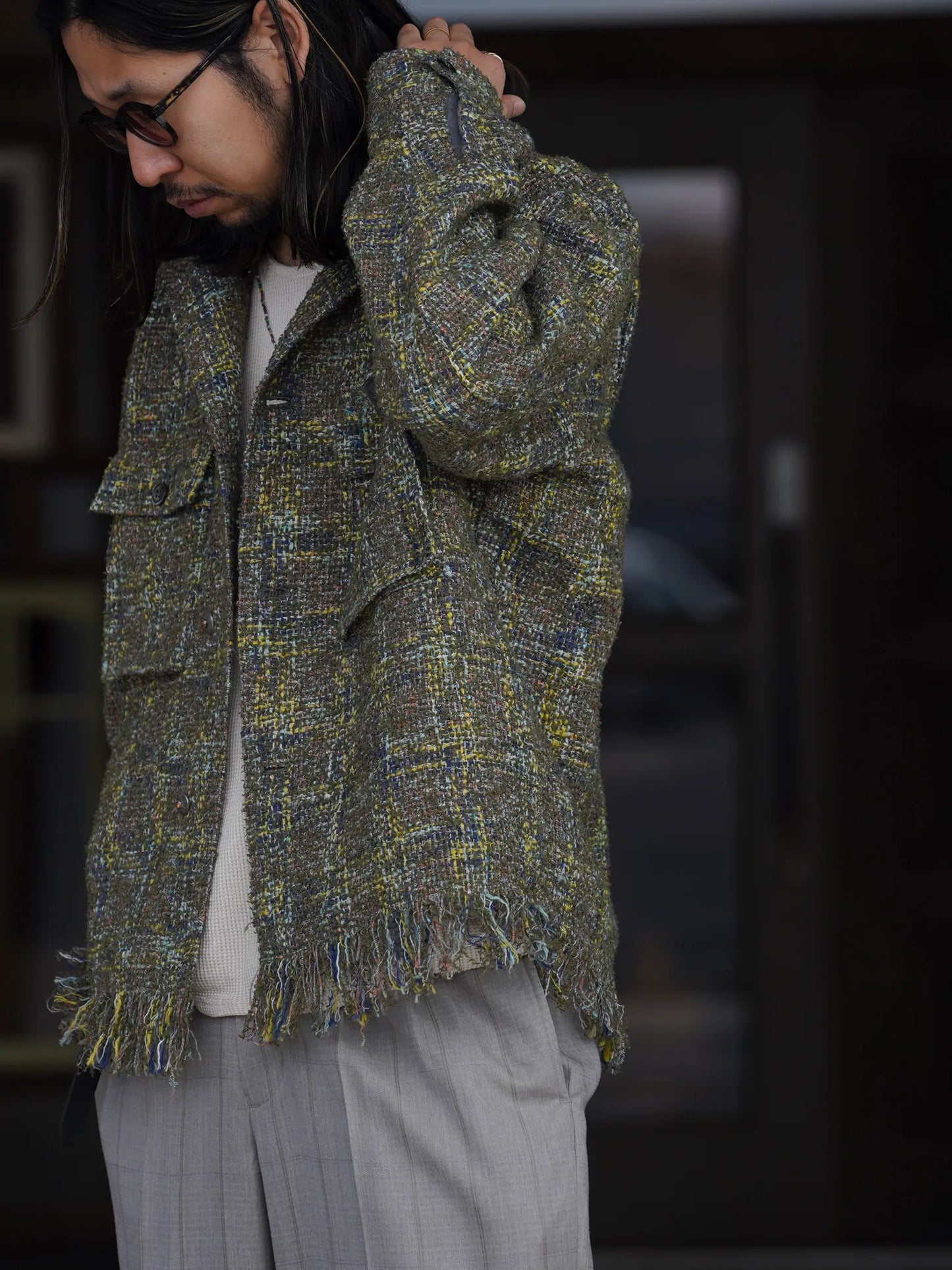 SARTO | [HOME SPUN] OVER SHIRT ARMY