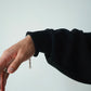 Olde H & Daughter | SILK PLAIN STITCH CREW L/S BLACK