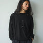 Olde H & Daughter | SILK PLAIN STITCH CREW L/S BLACK