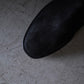 Post Production | Side Zip Boots [Waxed Ezojika Suede] Black