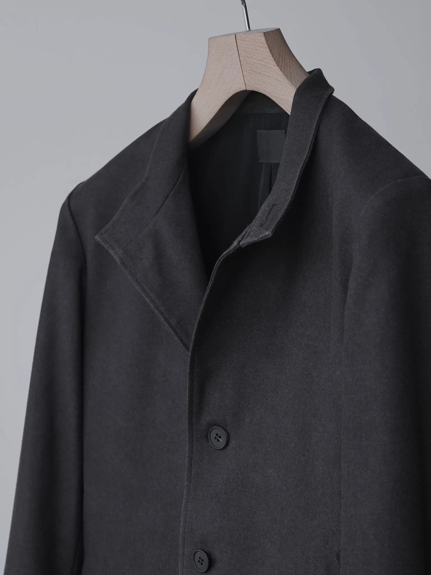 山内 | 泥染めツイル・スタンドカラージャケット doro