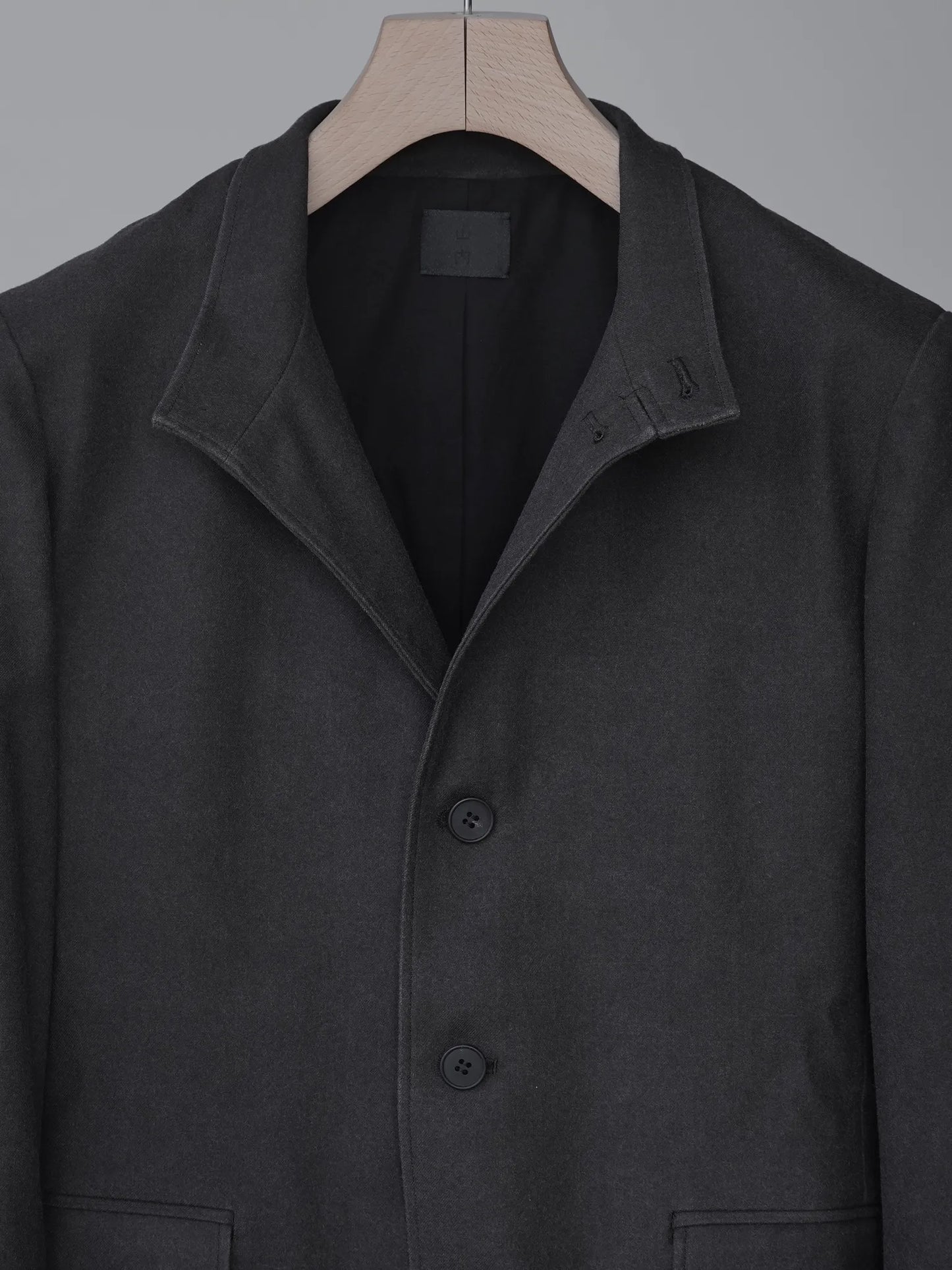 山内 | 泥染めツイル・スタンドカラージャケット doro