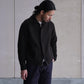 SARTO | WOOL FULL CARDIGAN STITCH HIGH NECK ZIP JACKET DARK BROWN