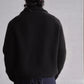 SARTO | WOOL FULL CARDIGAN STITCH HIGH NECK ZIP JACKET DARK BROWN