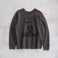 SARTO | COTTON LOOP WHEEL FILM DIRECTOR CREW NECK L/S DARK BROWN