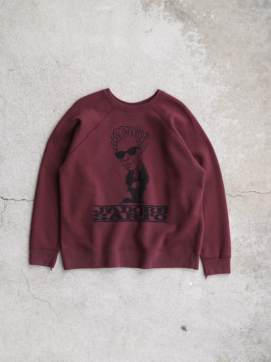 SARTO | COTTON LOOP WHEEL FILM DIRECTOR CREW NECK L/S BORDEAUX