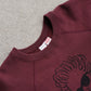 SARTO | COTTON LOOP WHEEL FILM DIRECTOR CREW NECK L/S BORDEAUX