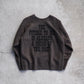 SARTO | COTTON LOOP WHEEL MUSICIAN  CREW NECK L/S DARK BROWN