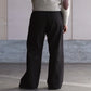 Nomàt | WOOL COTTON Staraight Pants Dark Brown