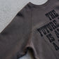 SARTO | COTTON LOOP WHEEL MUSICIAN  CREW NECK L/S DARK BROWN