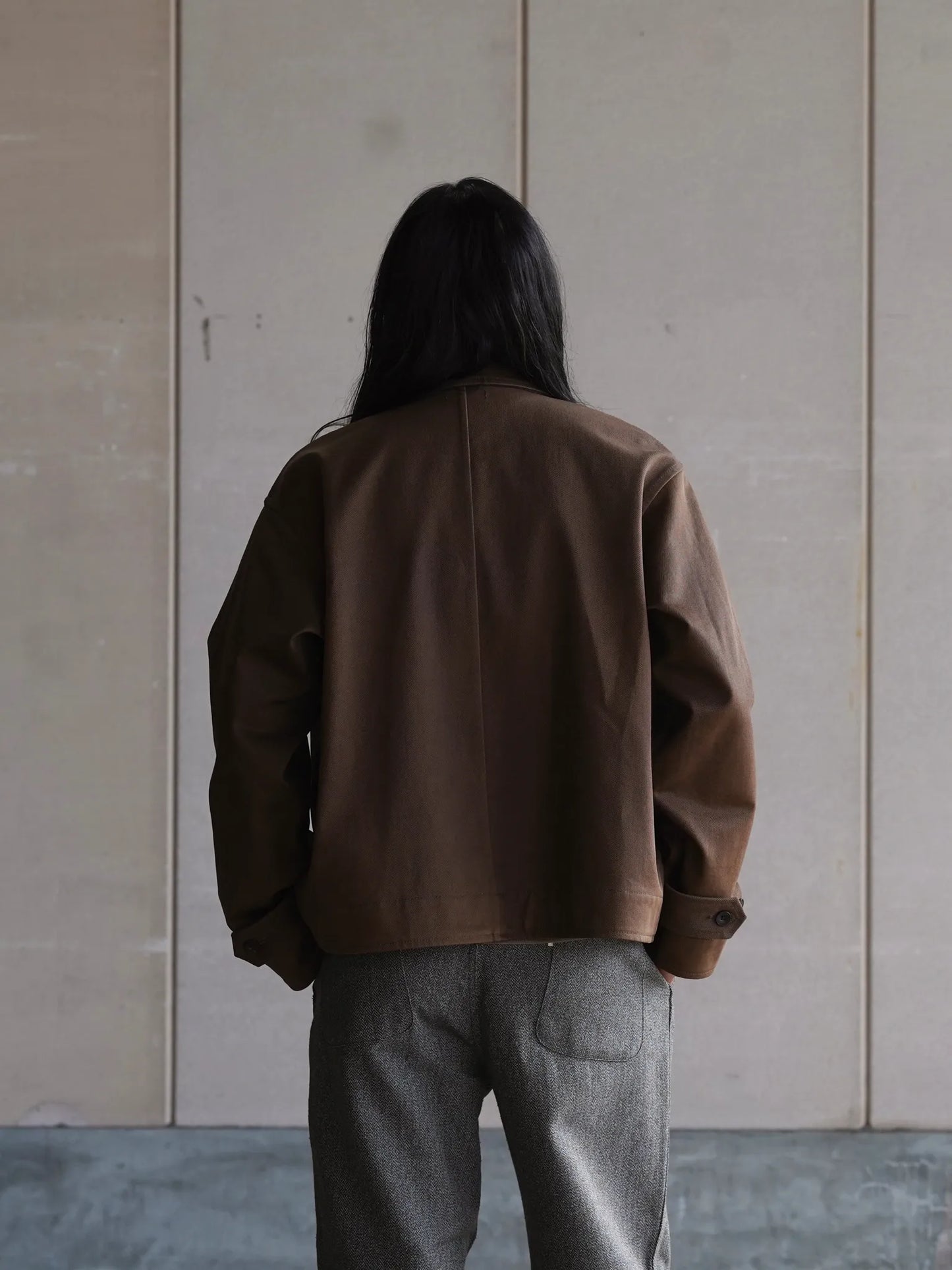 Nomàt | COTTON Hand Painted Militery Jacket Brown