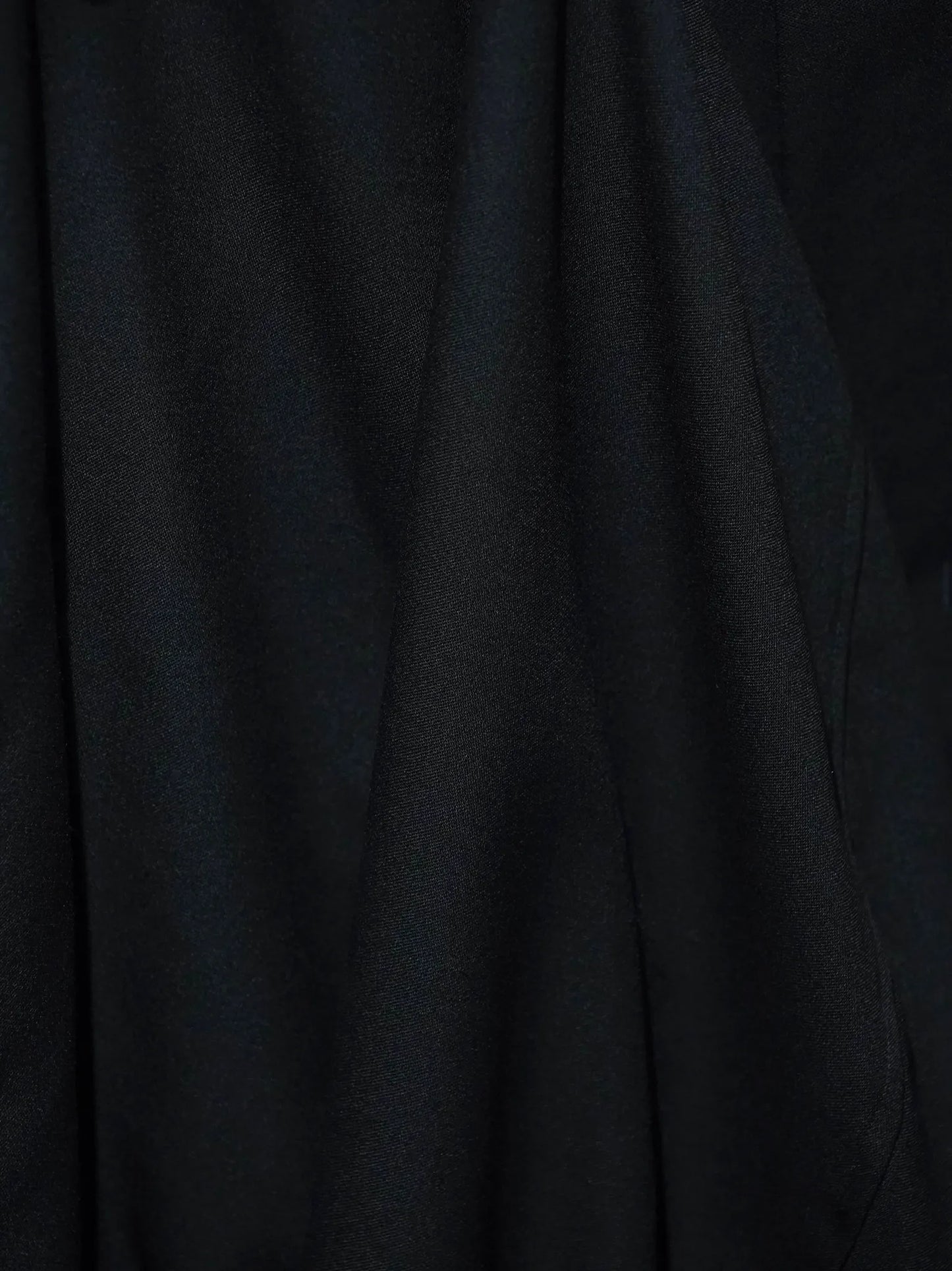 nonnotte | Draping Crotch Box Pleats One Tuck Trousers Deep Black