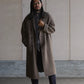Nomàt | YAK Double Breasted Knit Coat Brown
