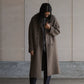 Nomàt | YAK Double Breasted Knit Coat Brown