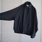 nonnotte | Draping Big Yoke Raglan Drizzler Jacket Deep Black