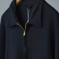 COMOLI | カシミヤ和紙 ジップショートジャケット BLACK