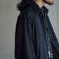 nonnotte | Draping Big Yoke Raglan Drizzler Jacket Deep Black