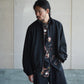 nonnotte | Draping Big Yoke Raglan Drizzler Jacket Deep Black