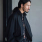 nonnotte | Draping Big Yoke Raglan Drizzler Jacket Deep Black