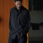 COMOLI | シルク製品染 ウエスタンシャツ BLACK