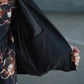 nonnotte | Draping Big Yoke Raglan Drizzler Jacket Deep Black