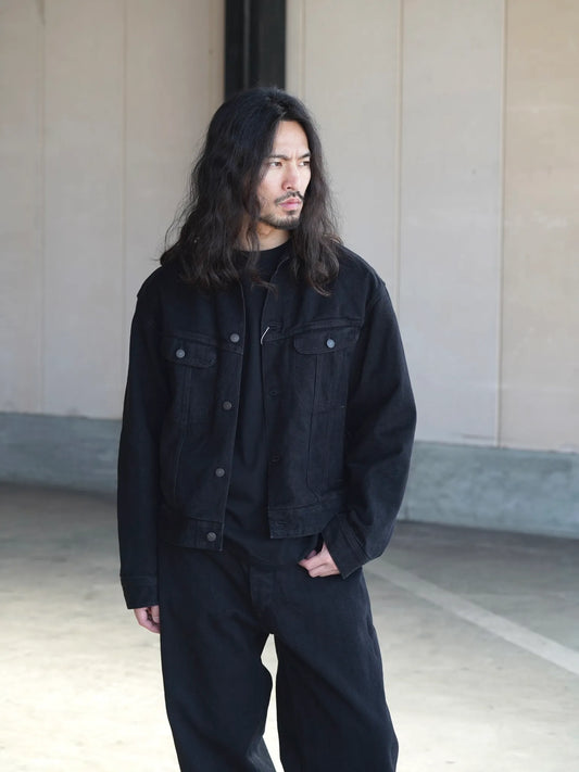 COMOLI | ブラックデニム ジャケット BLACK