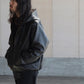 COMOLI | カーフスキン ジップパーカ BLACK