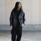 COMOLI | カーフスキン ジップパーカ BLACK