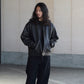 COMOLI | カーフスキン ジップショートジャケット BLACK