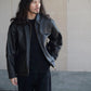 COMOLI | カーフスキン ジップショートジャケット BLACK