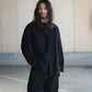 COMOLI | シャギー ノーカラージャケット BLACK